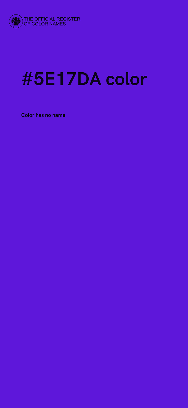 #5E17DA color image