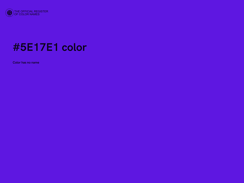 #5E17E1 color image