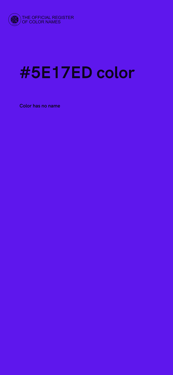 #5E17ED color image