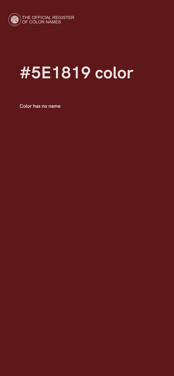 #5E1819 color image
