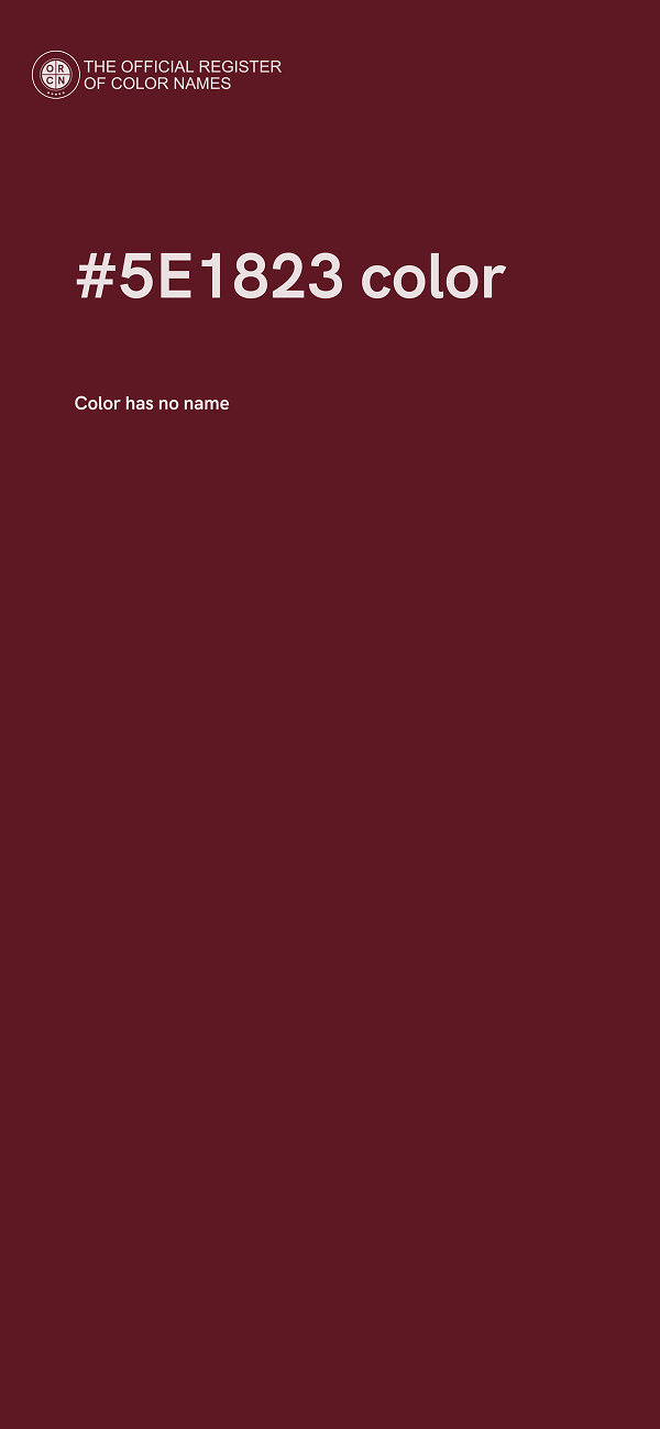 #5E1823 color image