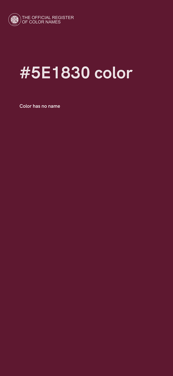 #5E1830 color image