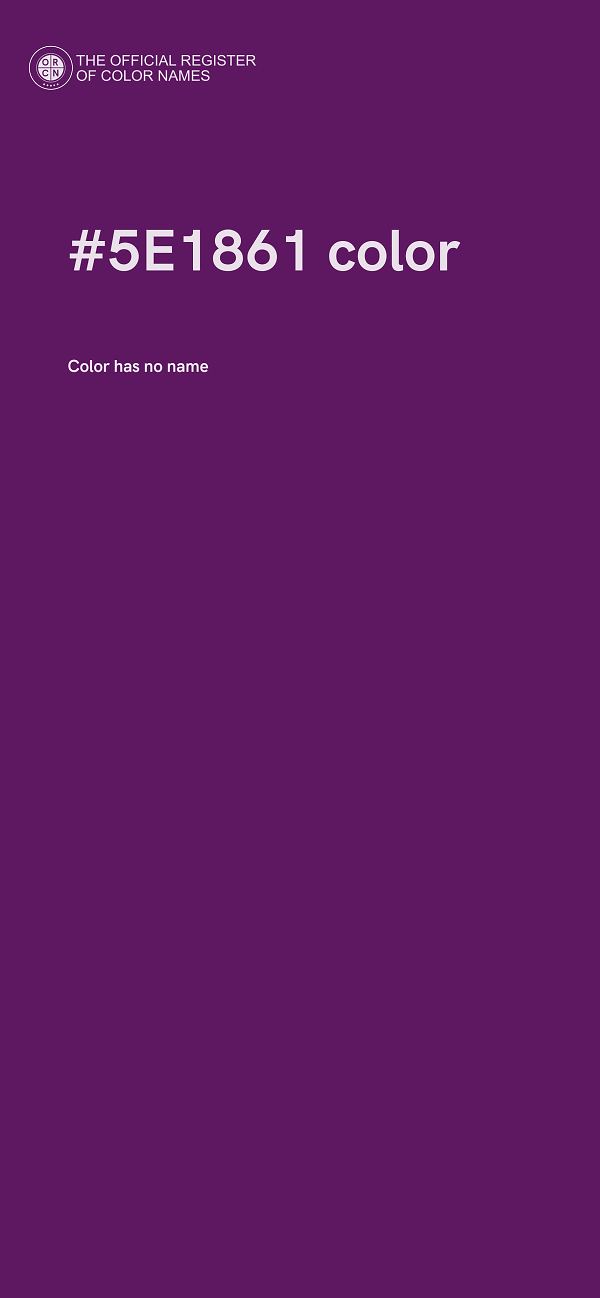 #5E1861 color image
