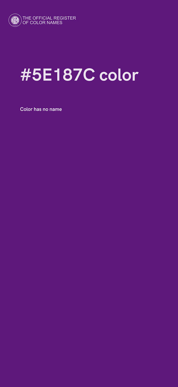 #5E187C color image