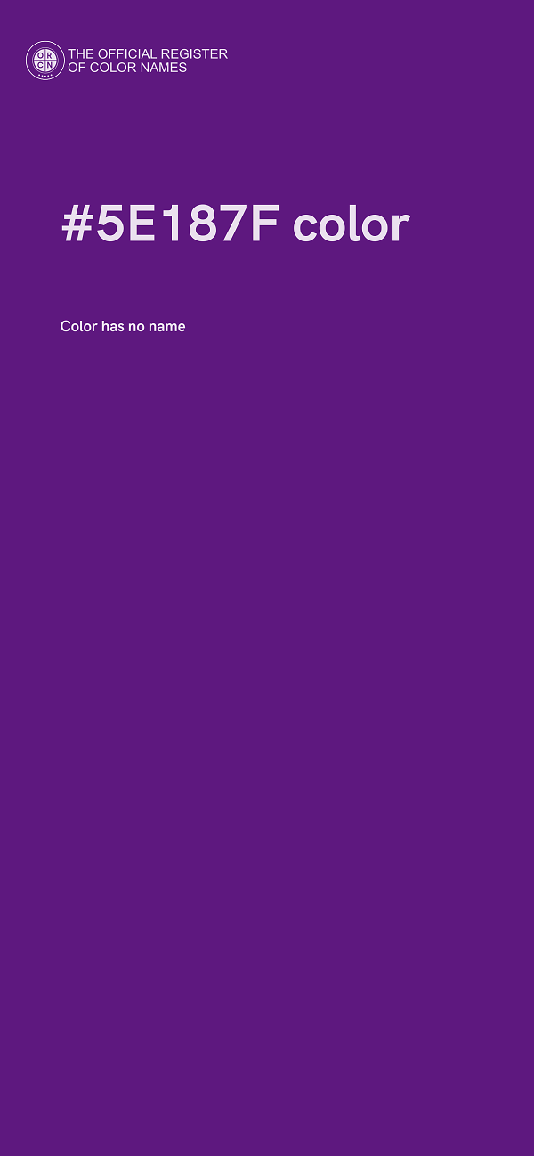 #5E187F color image
