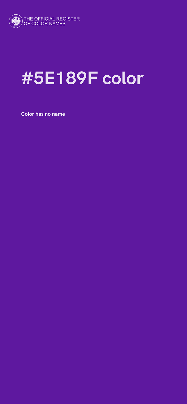 #5E189F color image