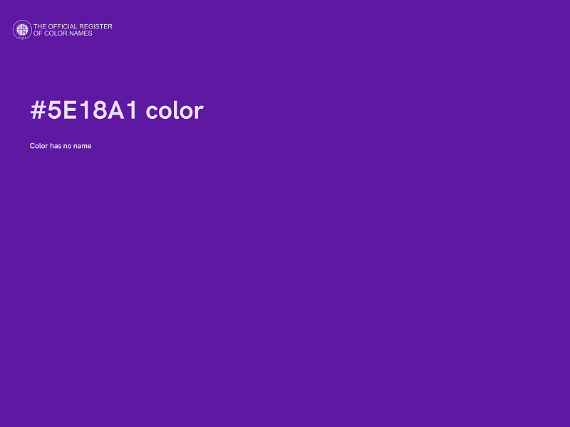 #5E18A1 color image