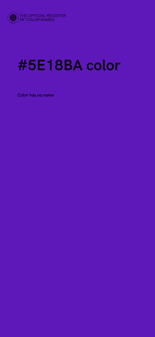 #5E18BA color image