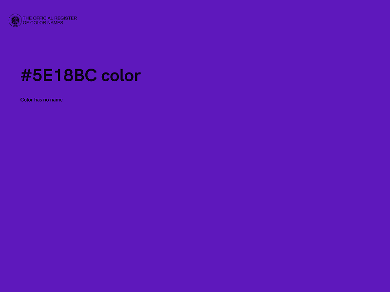 #5E18BC color image