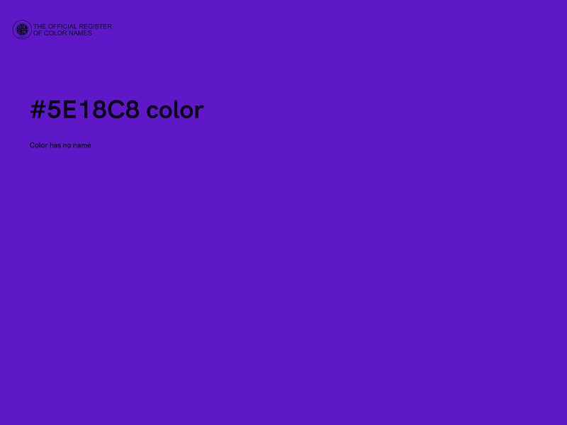 #5E18C8 color image