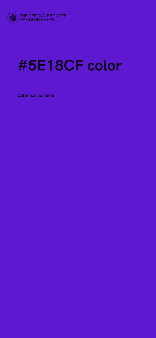#5E18CF color image
