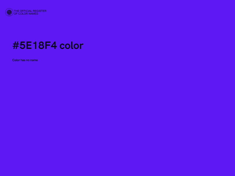 #5E18F4 color image