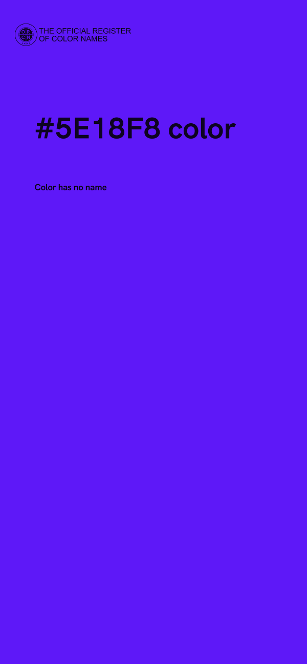 #5E18F8 color image
