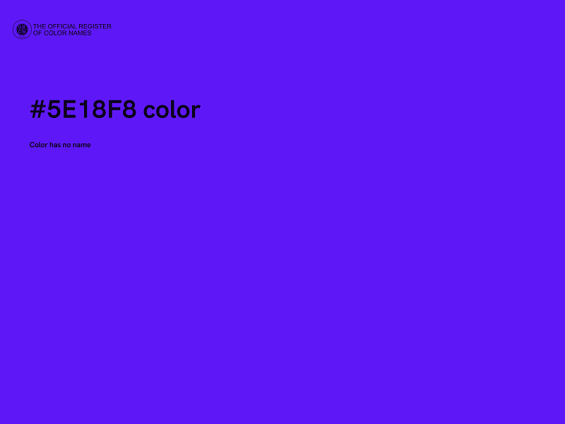 #5E18F8 color image