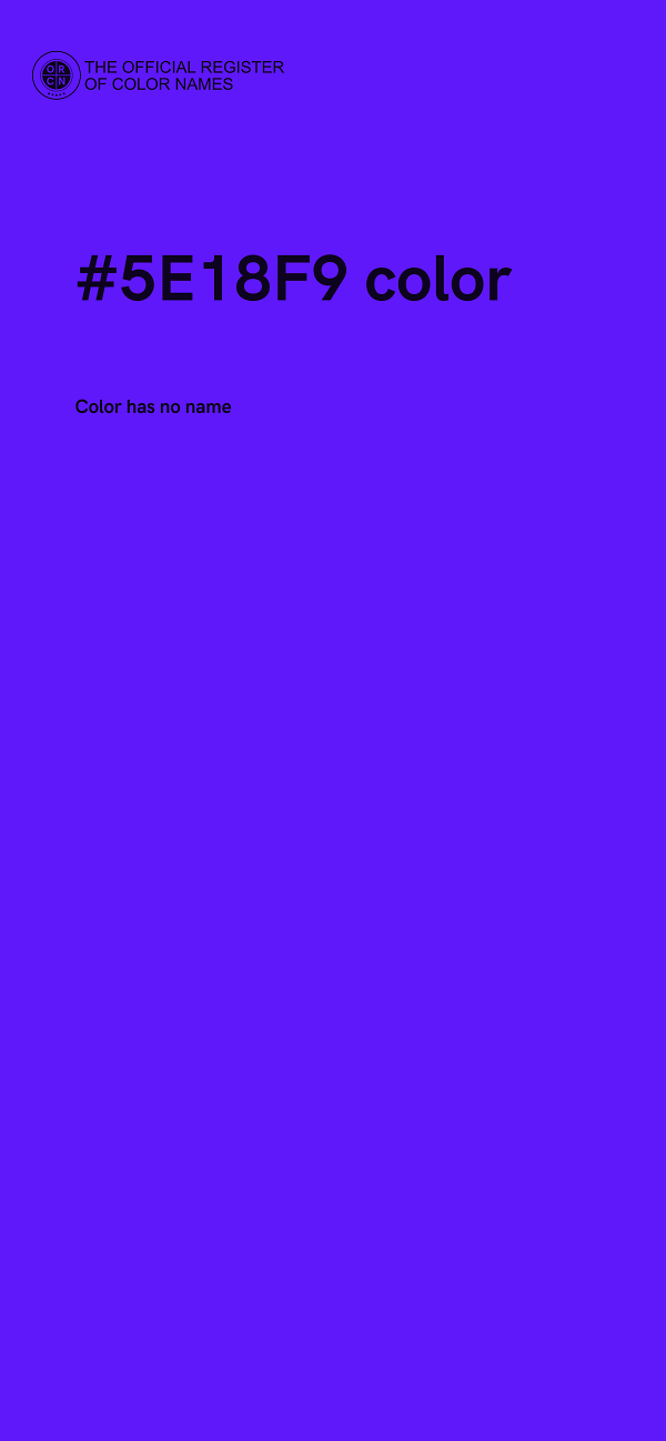 #5E18F9 color image