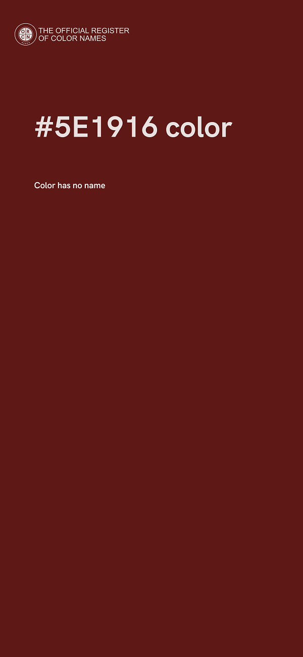 #5E1916 color image