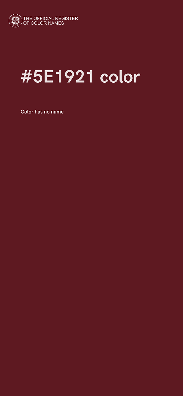 #5E1921 color image
