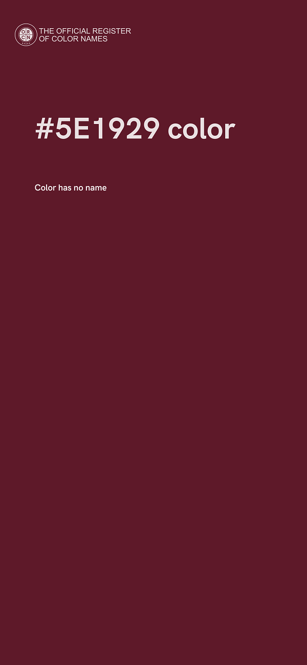 #5E1929 color image