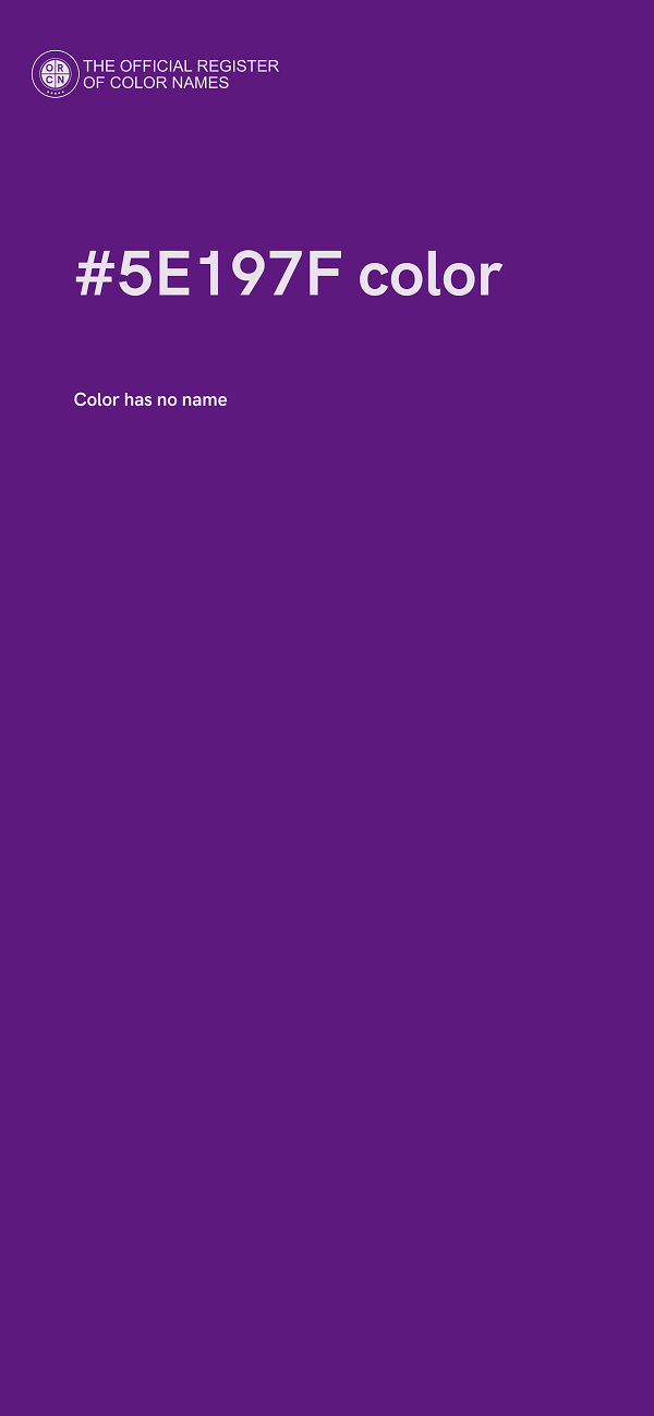 #5E197F color image