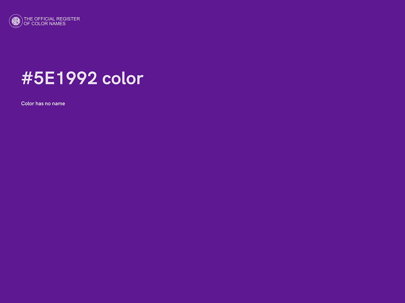 #5E1992 color image
