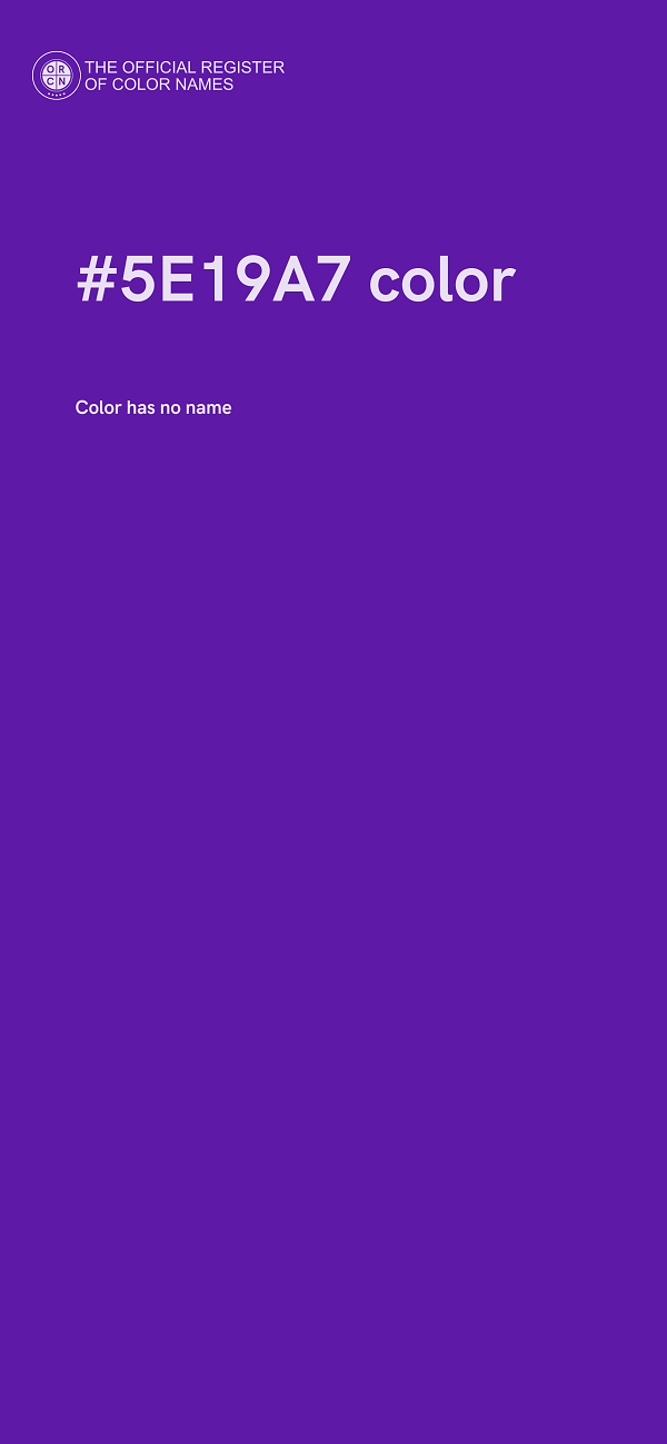 #5E19A7 color image
