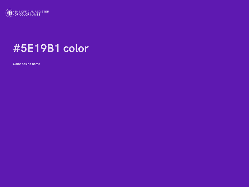 #5E19B1 color image