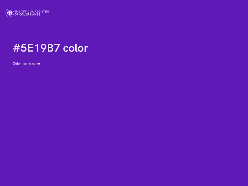 #5E19B7 color image