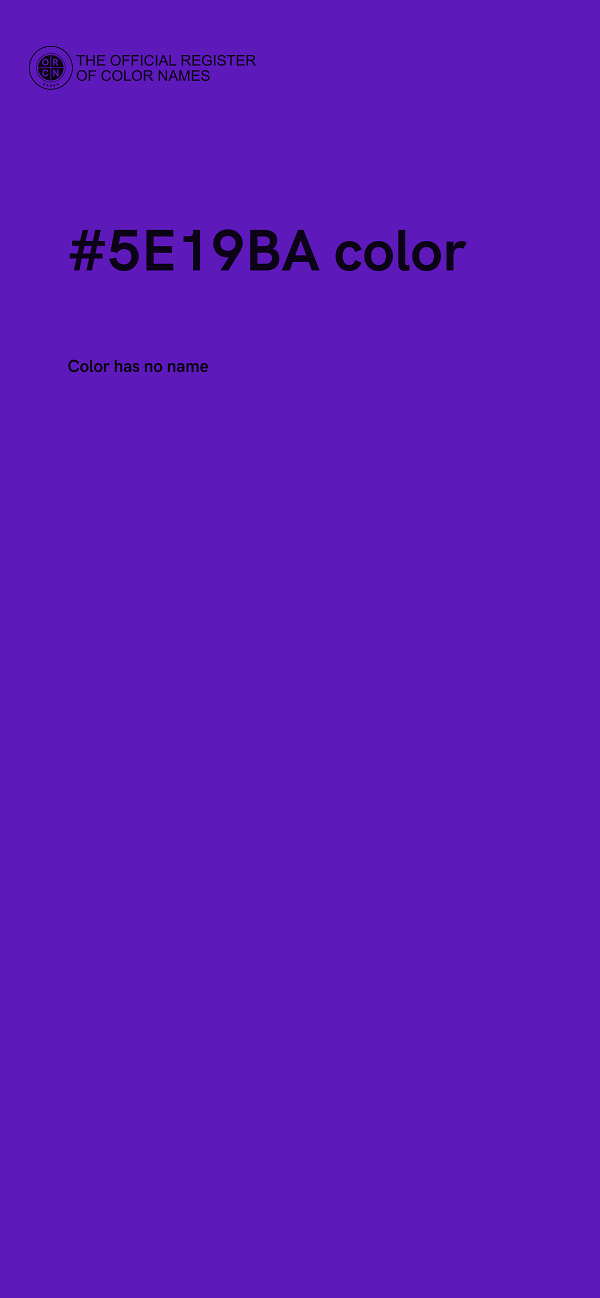 #5E19BA color image