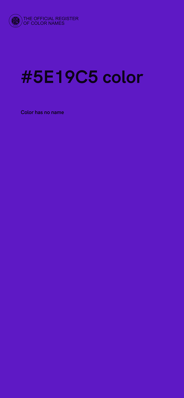 #5E19C5 color image