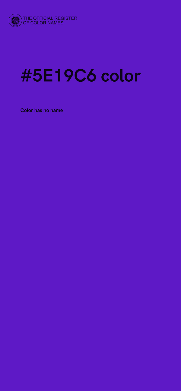 #5E19C6 color image