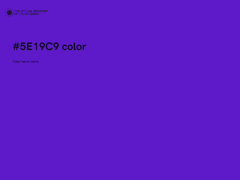 #5E19C9 color image