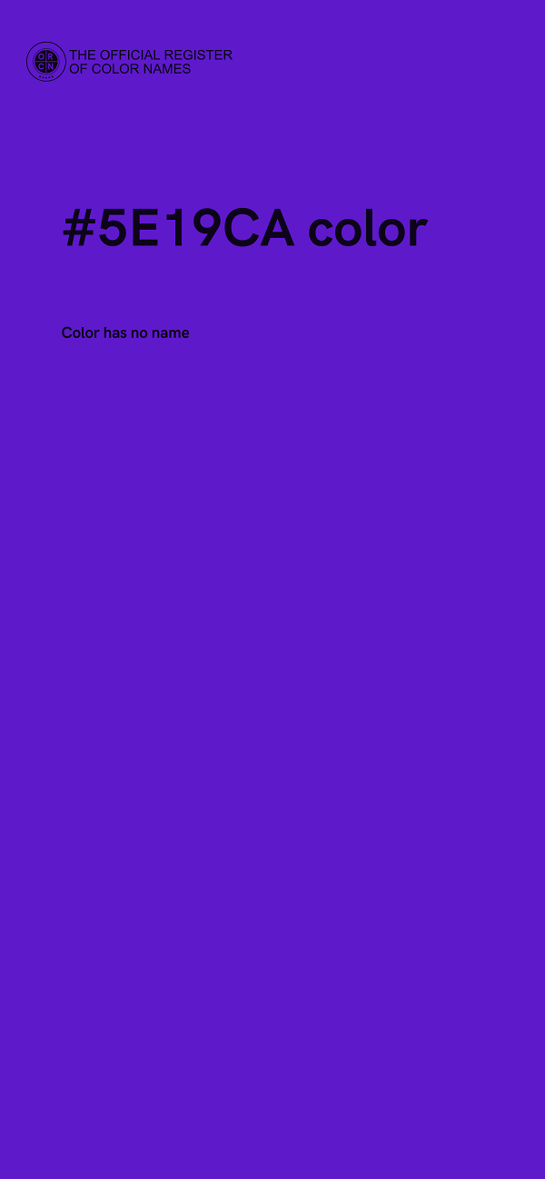 #5E19CA color image