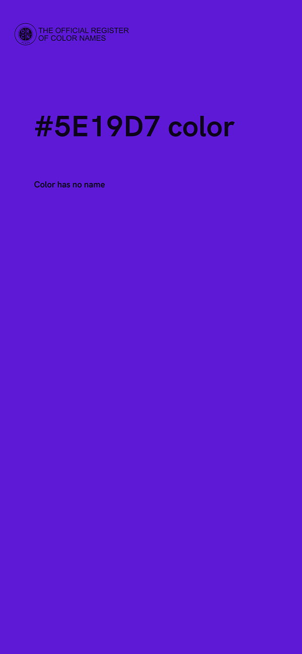 #5E19D7 color image