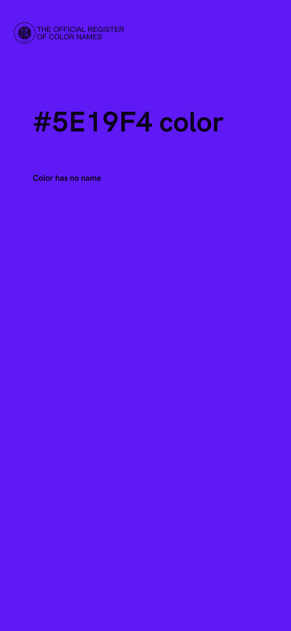#5E19F4 color image