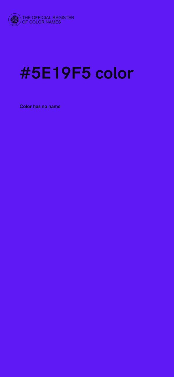 #5E19F5 color image
