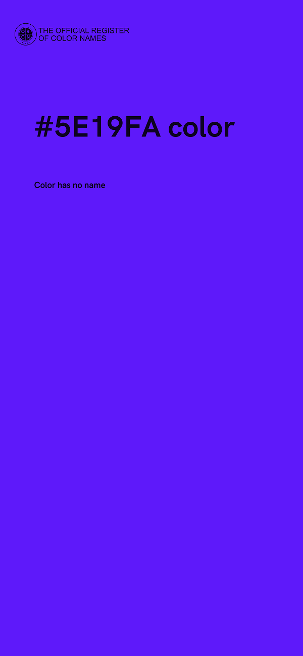 #5E19FA color image