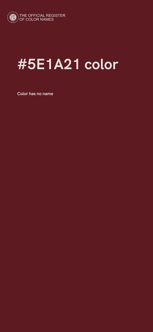 #5E1A21 color image