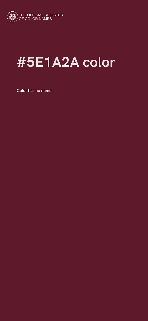 #5E1A2A color image