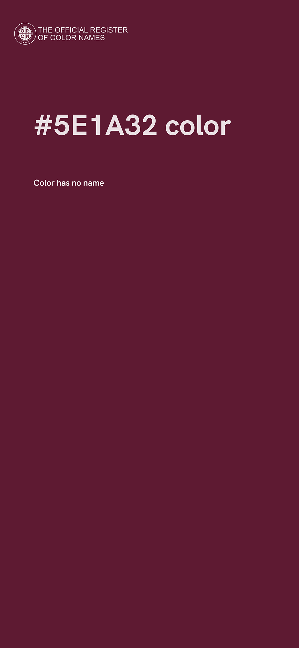 #5E1A32 color image