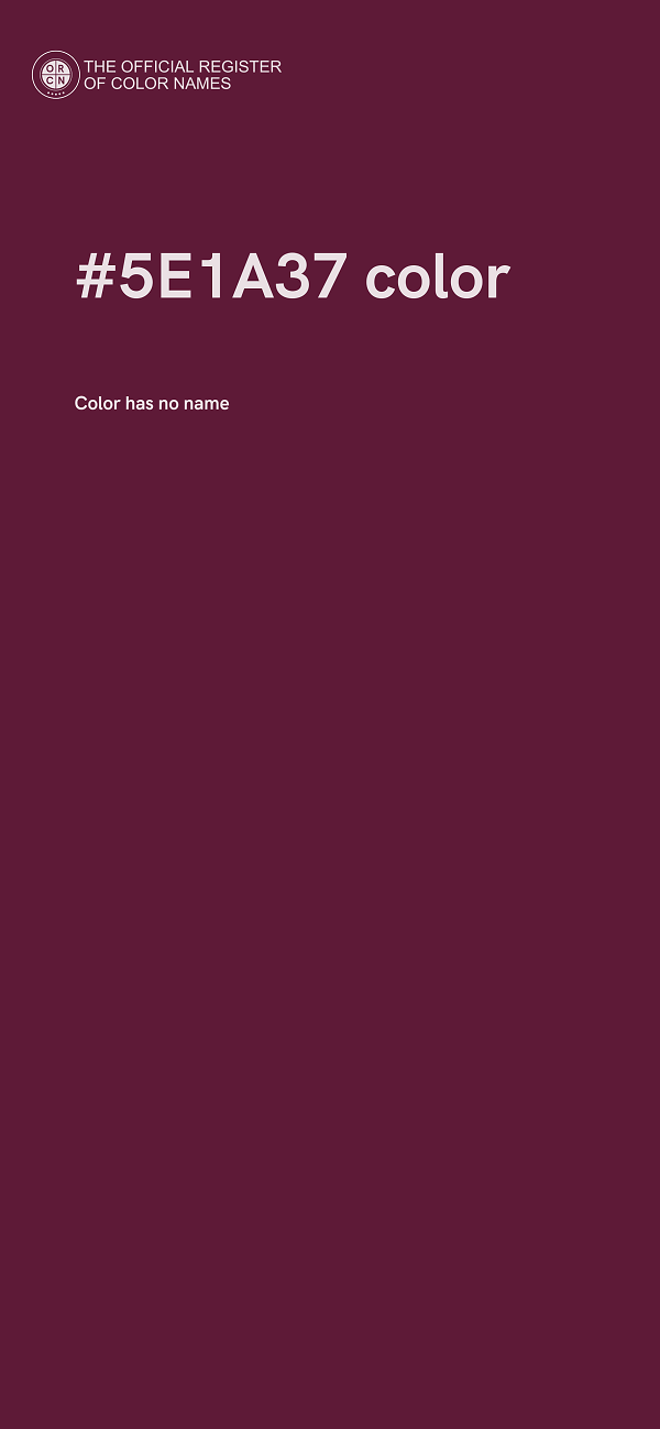 #5E1A37 color image