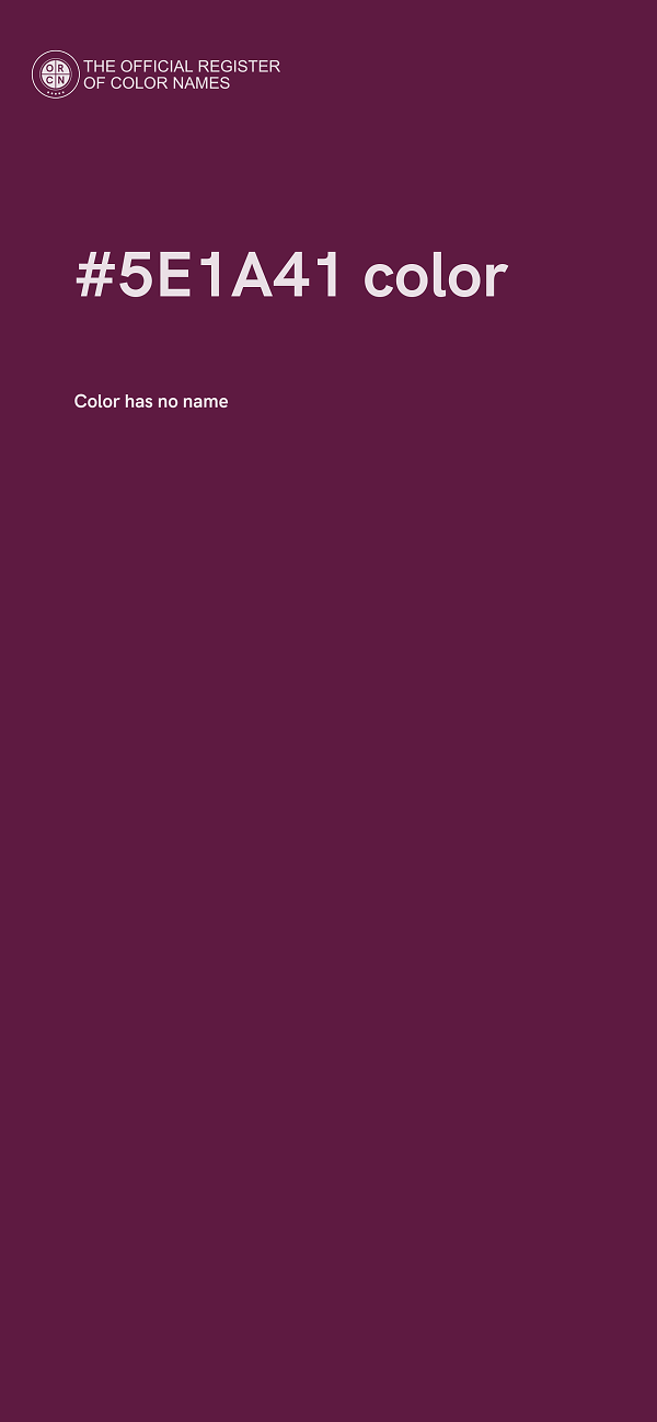 #5E1A41 color image