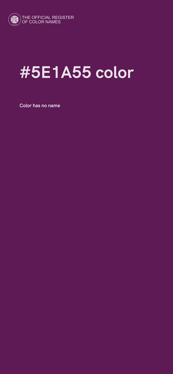 #5E1A55 color image