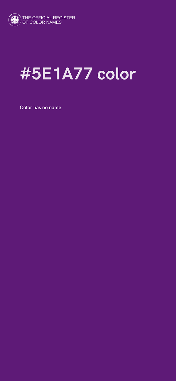 #5E1A77 color image