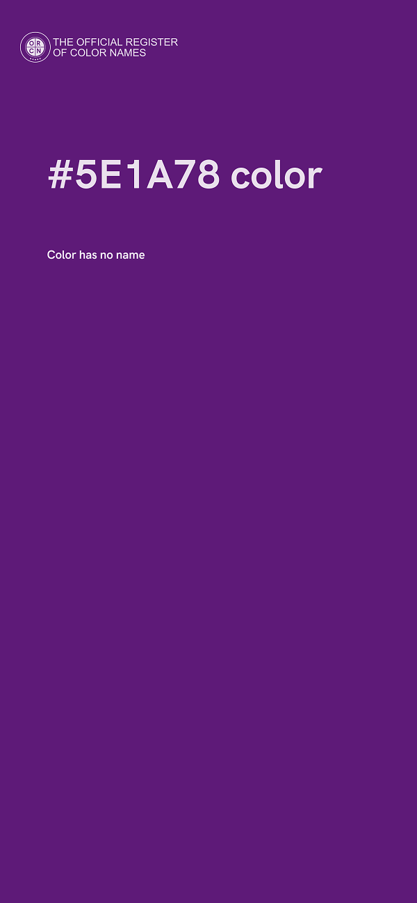 #5E1A78 color image