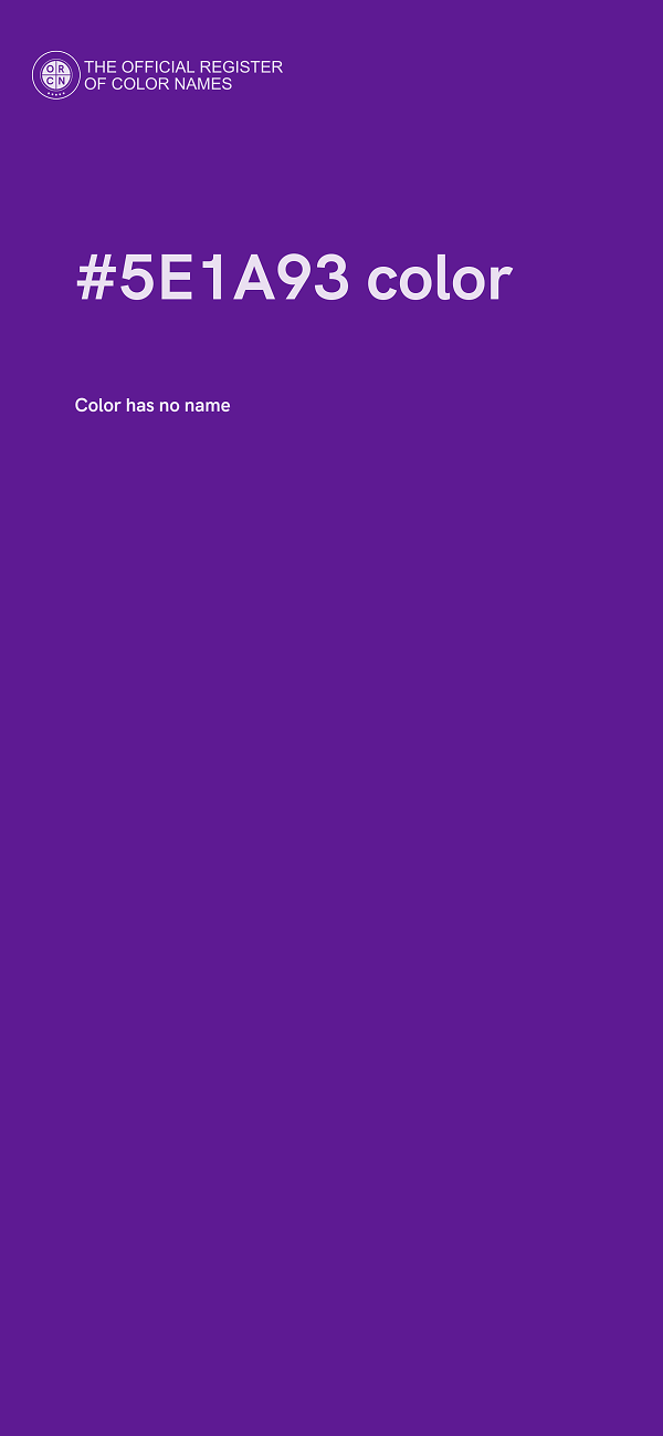#5E1A93 color image