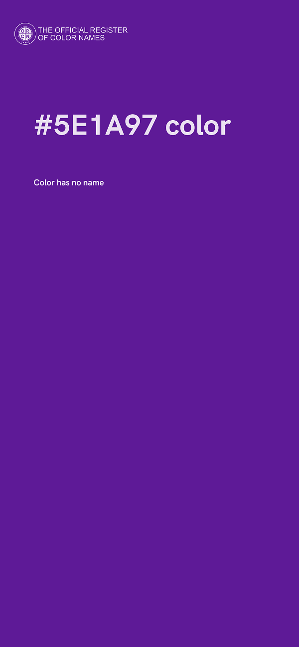 #5E1A97 color image