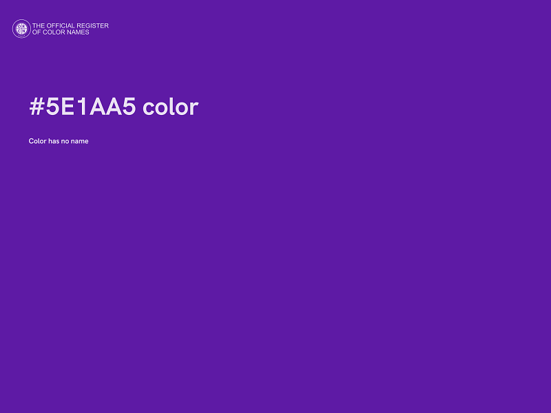 #5E1AA5 color image