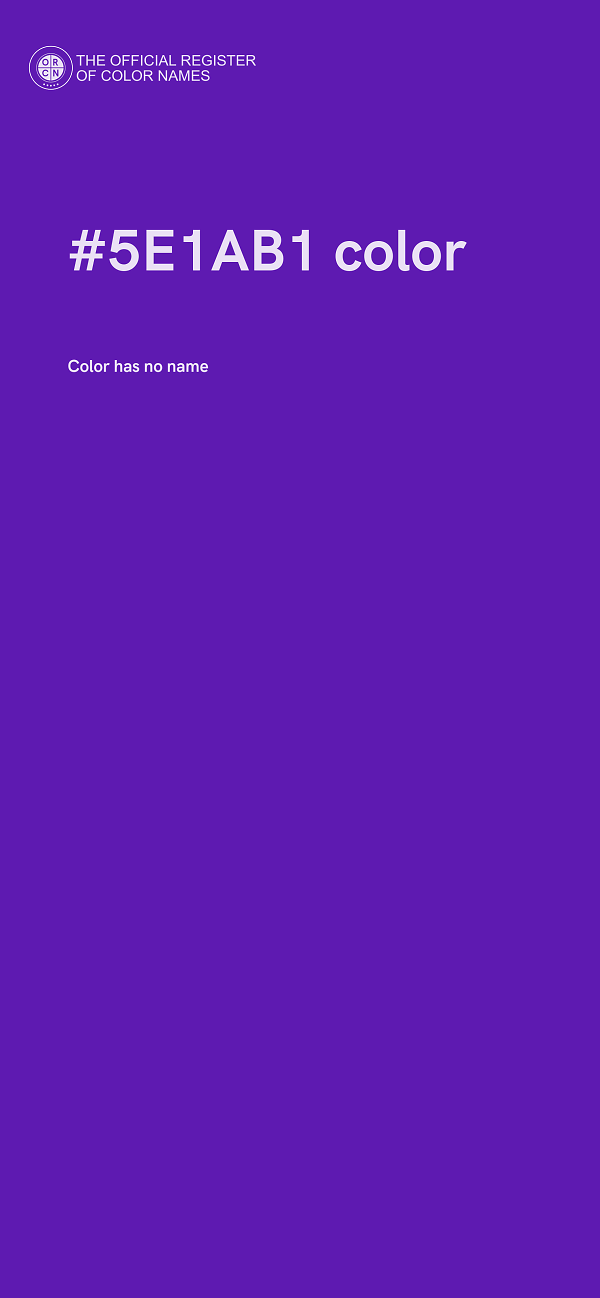 #5E1AB1 color image