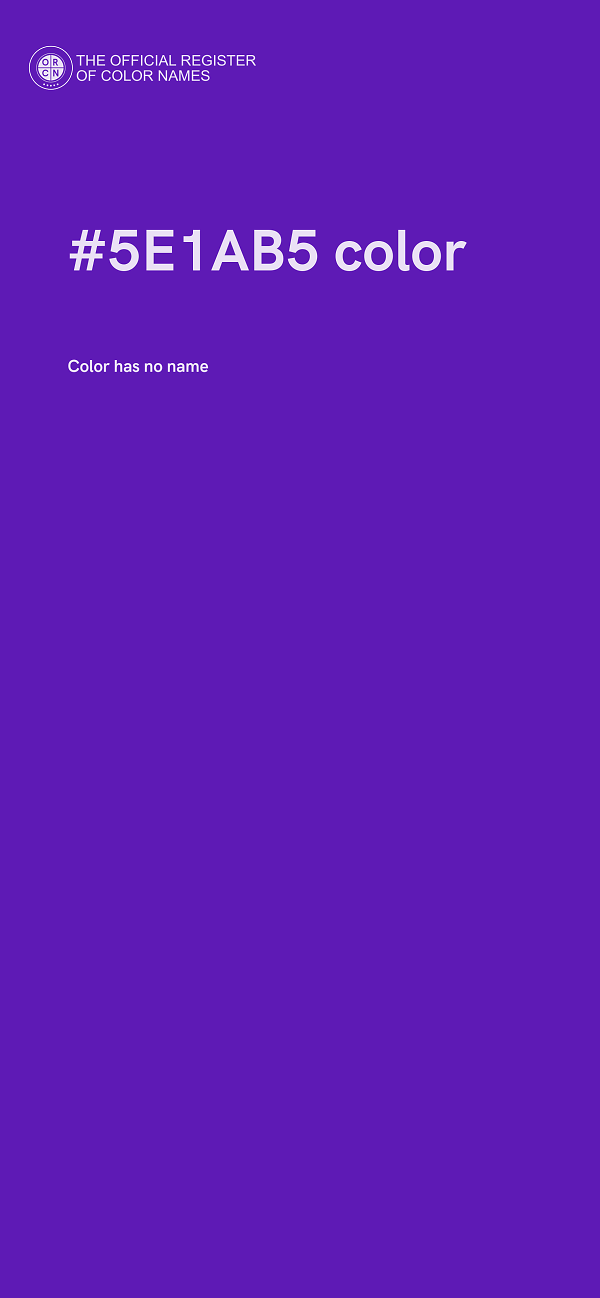 #5E1AB5 color image