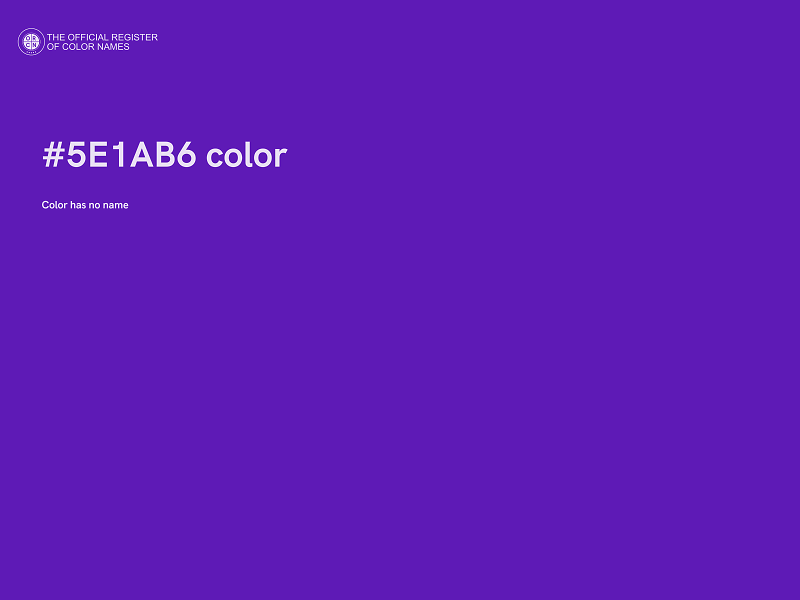 #5E1AB6 color image